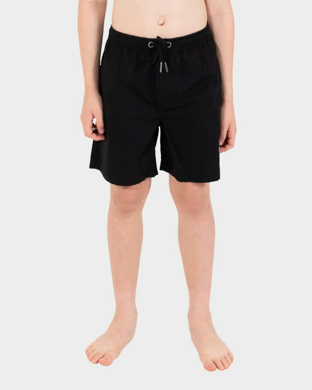 MFG Cruzier Black Solid Boys Beach Santa Cruz - Shorts