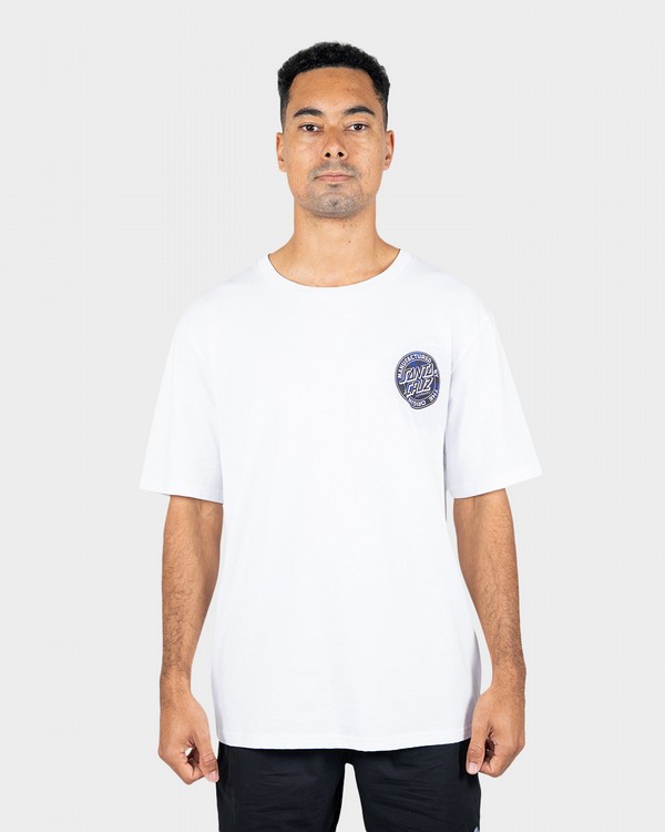 Elliptical SS Tee Shirt - Optic White (Size M), Men's